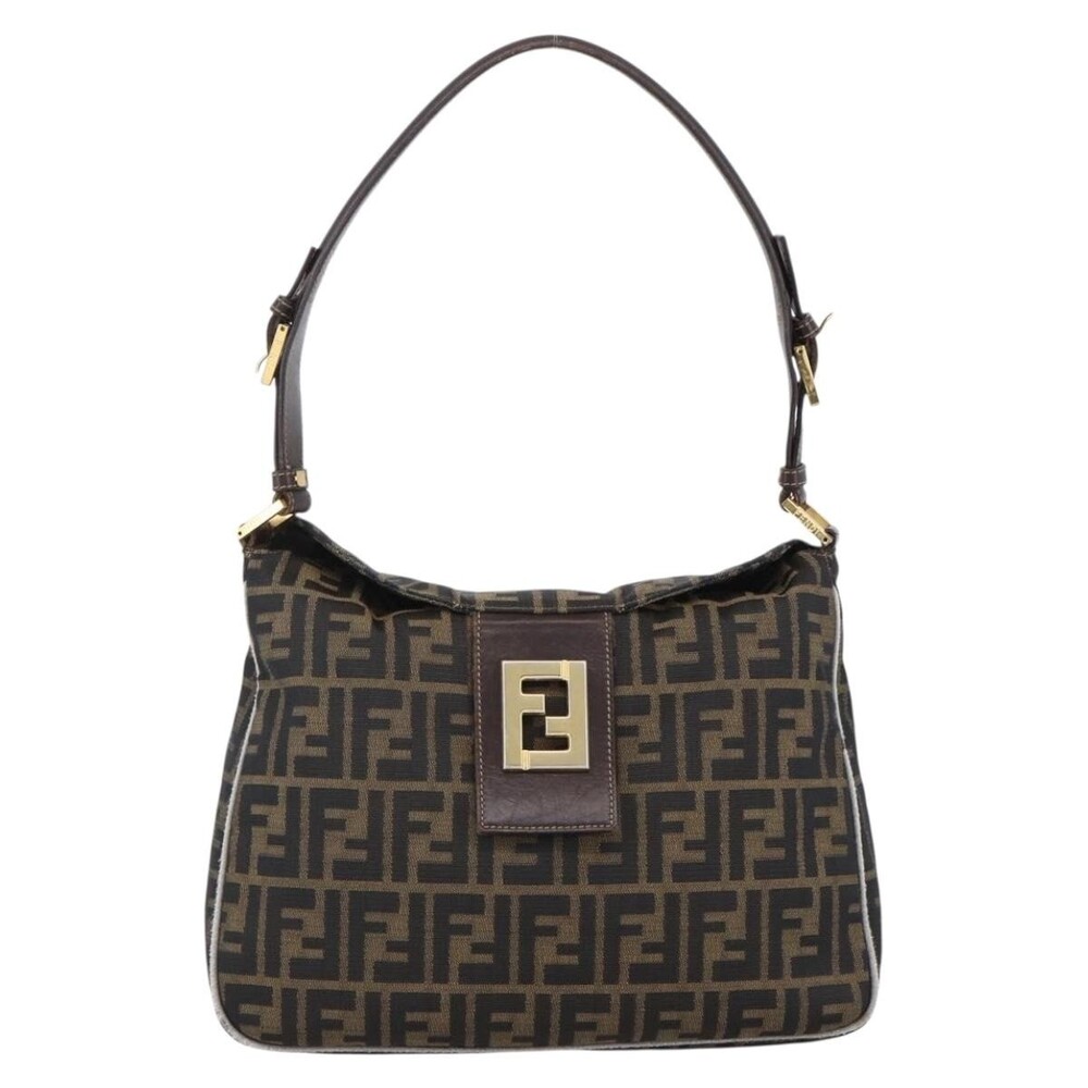 Fendi Zucca Shoulder Bag Brown